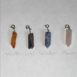 Raw Stone Interchangeable Necklace Charms